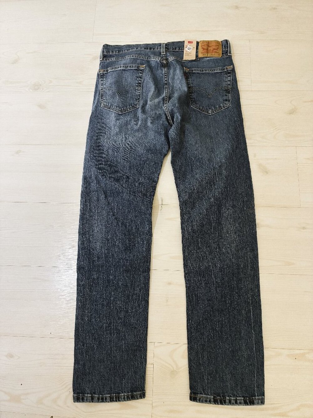 Levi's 505 Men's 34x32 Regular Fit Stretch Straight Leg Blue Jeans (NWT)